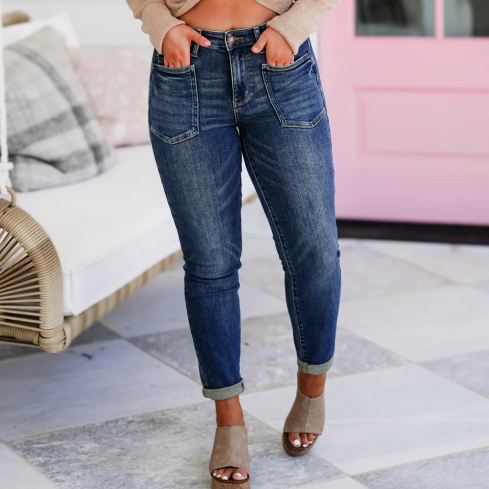 ❤️❤️❤️NWT Judy Blue East Fit Skinny Jeans Dark Wash 16W❤️❤️❤️